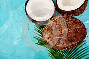 Coconut cocktail . Summer holiday drink concept, tropical cocktails