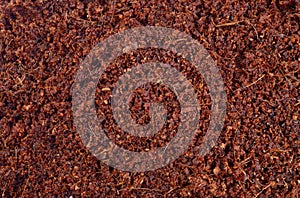 Coconut Coir substrate for for agriculture. Background photo