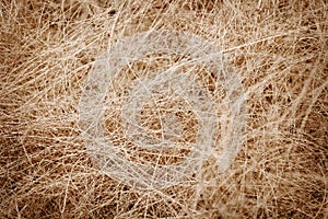 Coconut fiber - material for making ropes and mats