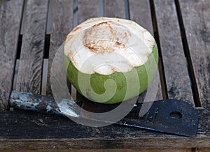 Coconut fresh ready to serve