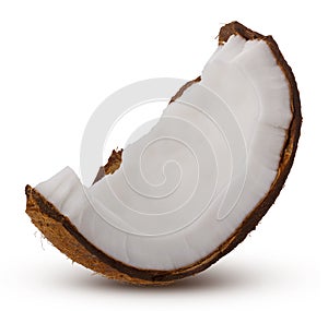 Coconut fruit isolated on white