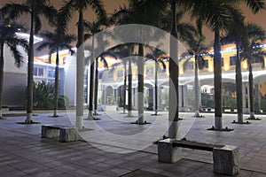 Coconut grove of tianzhu resorts hotel night view