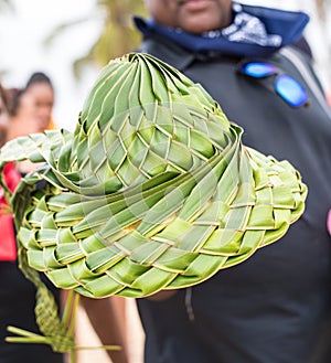 coconut husk hat