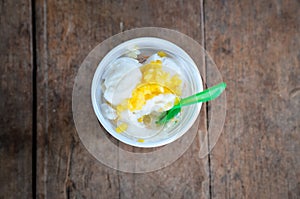 Coconut ice cream