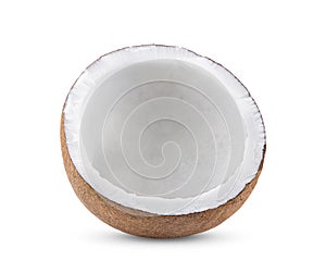 Coconut isolated on nwhite background. photo
