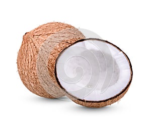 Coconut Isolated on white background