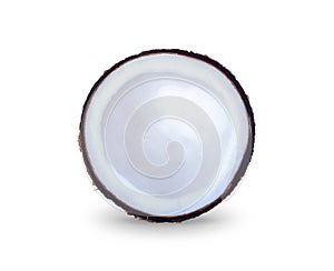 Coconut isolated on white background, with clipping path