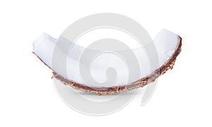 Coconut isolated on white background, with clipping path