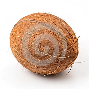 Coconut isolated on white background photo
