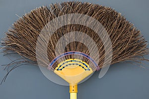 Coconut leaf broom