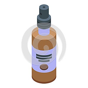 Coconut lotion icon isometric vector. Cosmetic cream