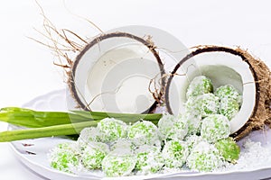 Coconut with malay delicacy