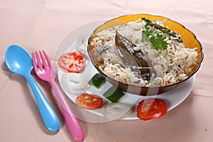 Coconut milk ghee rice, Thaingai pal nei sadam