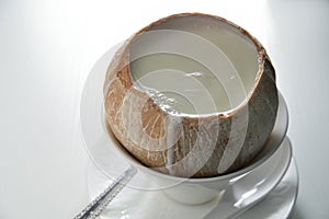 Coconut milk pudding