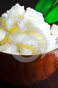 Coconut oil close up