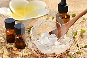 Coconut oil and essential oils