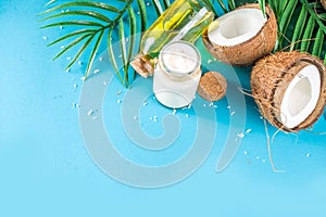 Coconut oil with fresh coconuts