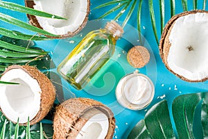 Coconut oil with fresh coconuts