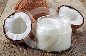 Coconut oil and fresh coconuts