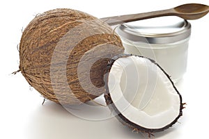 Coconut and organic coconut oil