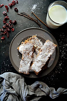 Coconut Protein Bars with Dried Cranberries