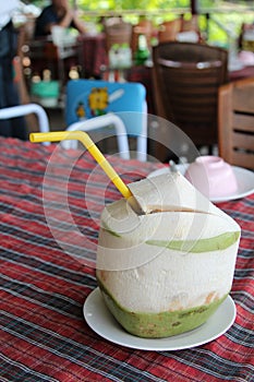 Coconut serve as beverage