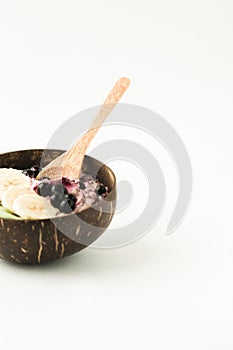 Coconut shell bowl , bowl made from coconut shell