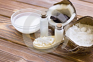 Coconut spa wellness concept