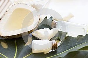 Coconut spa wellness natural skin care concept