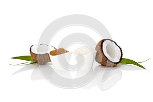 Coconut sugar and coconut oil.