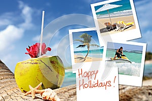 Coconuts cocktail, starfish and pics