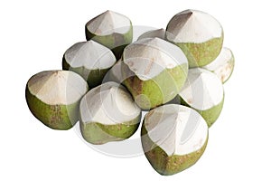 Coconuts isolated on white background