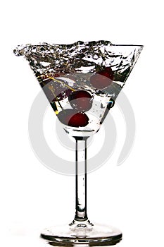 Coctail with cherry photo