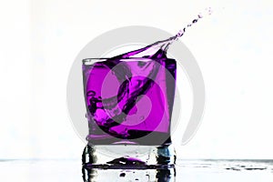 Coctail drink splash
