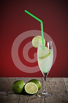 Coctail with fresh limes
