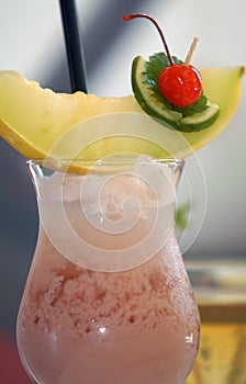 Coctail in glass photo