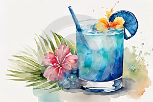 COCTEL COCTEL BLUE HAWAIAN COCTEL