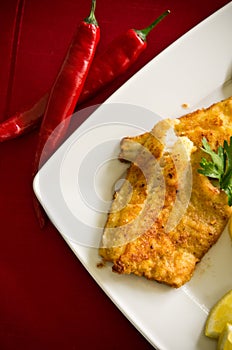 Cod fish fillet with potatoes