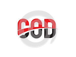 COD Letter Initial Logo Design Vector Illustration