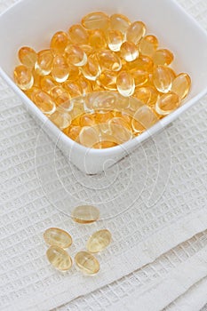 Cod liver oil capsules