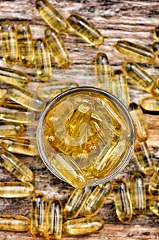 Cod liver oil capsules