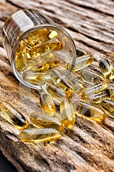 Cod liver oil capsules