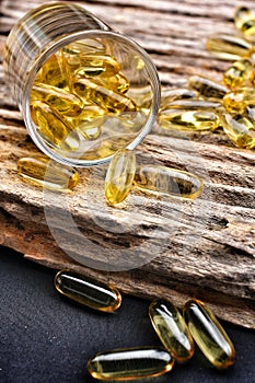 Cod liver oil capsules