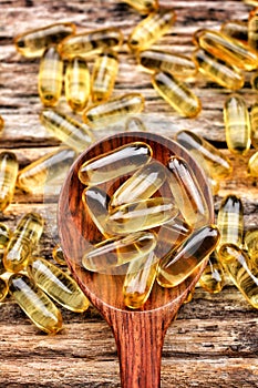 Cod liver oil capsules