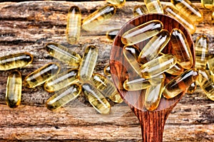 Cod liver oil capsules