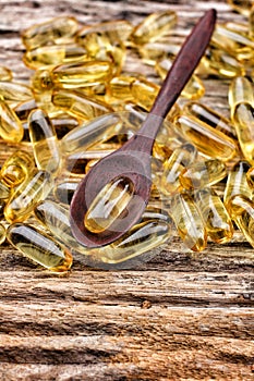 Cod liver oil capsules