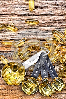 Cod liver oil capsules