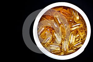 Cod liver oil capsules