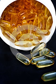 Cod liver oil capsules