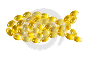 Cod Liver Oil Capsules, Omega 3, Vitamin D photo